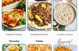 Weekly Meal Plan Apr 15, 2024